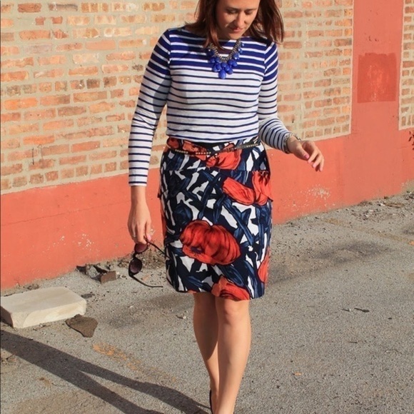 Anthropologie-Moulinette Soeurs Floral Pencil Skirt - Picture 2 of 11